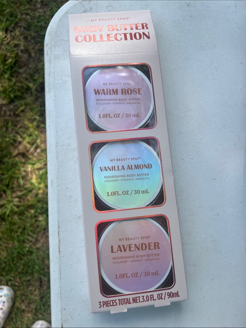 Warm Rose, Vanilla Almond & Lavender Body Butter Trio - Pink/Multicolor